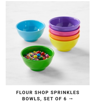 Flour Shop Sprinkles Bowls, Set of 6