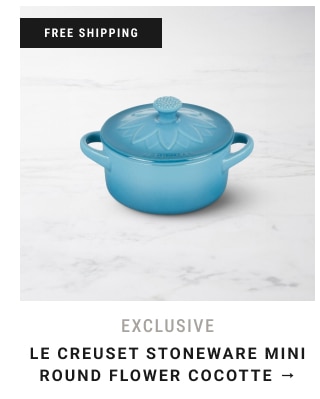 Exclusive - Le Creuset Stoneware Mini Round Flower Cocotte