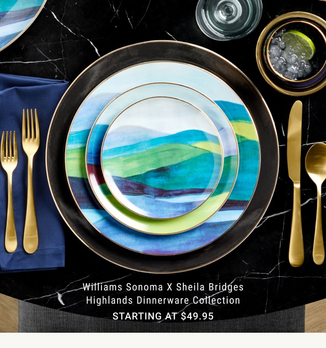 Williams Sonoma x Sheila Bridges Highlands Dinnerware Collection - Starting at $49.95