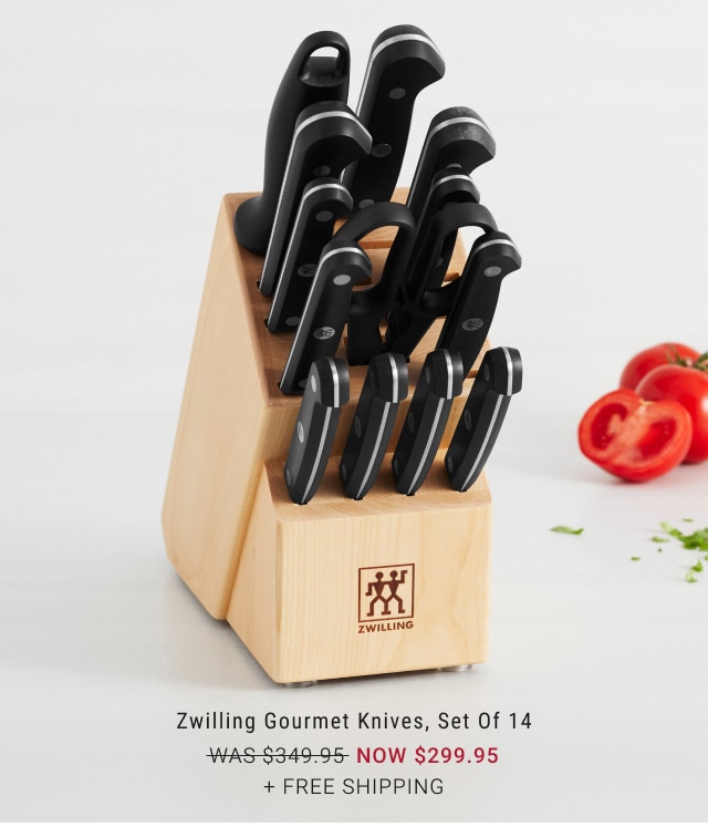 Zwilling Gourmet Knives, Set of 14 NOW $299.95 + Free Shipping