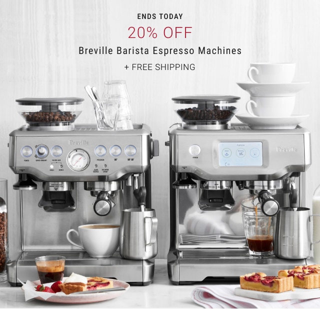 20% Off - Breville Barista Espresso Machines + FREE SHIPPING