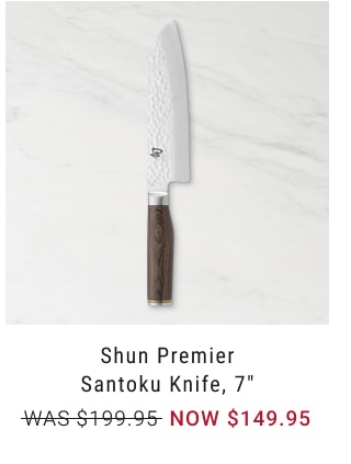 Shun Premier Santoku Knife, 7" - $149.95
