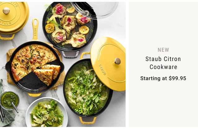 New - Staub Citron Cookware Starting at $99.95