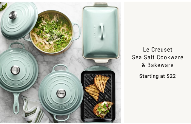 Le Creuset Sea Salt Cookware & Bakeware Starting at $22