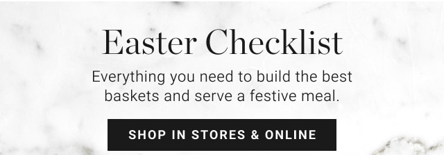 Easter Checklist - shop in stores & online