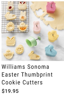 Williams Sonoma Easter Thumbprint Cookie Cutters $19.95