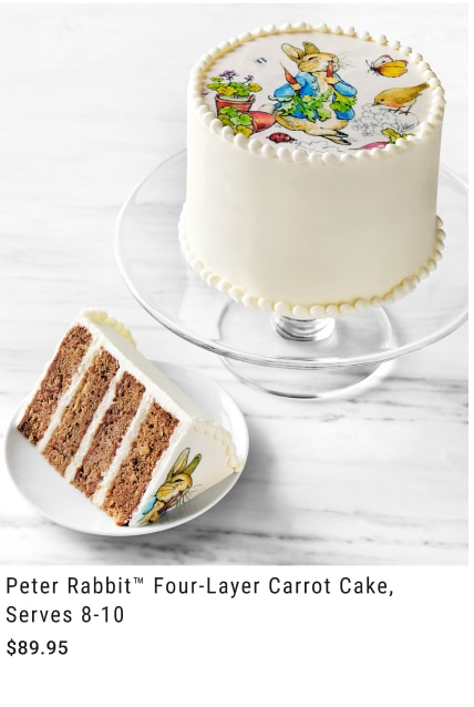 Peter Rabbit™ Four-Layer Carrot Cake, Serves 8-10 $89.95