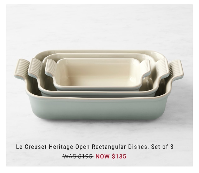 Le Creuset Heritage Open Rectangular Dishes, Set of 3 NOW $135