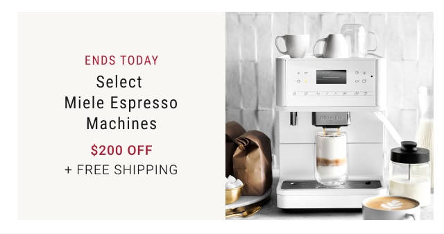 Ends Today - Select Miele Espresso Machines $200 off + Free Shipping