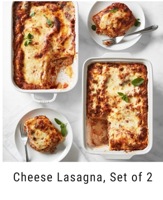 Cheese Lasagna, Set of 2