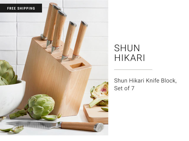 Shun Hikari: Shun Hikari Knife Block, Set of 7