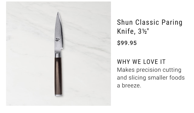 Shun Classic Paring Knife, 3½