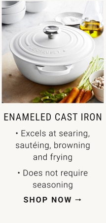 enameled cast iron - shop now