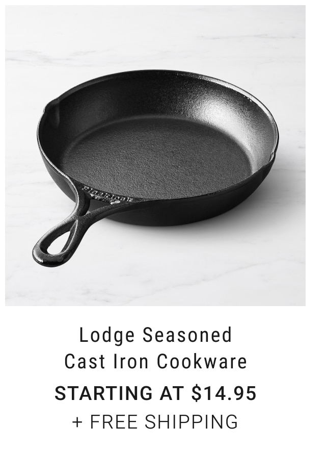 Lodge SeasonedCast Iron Cookware Starting at $14.95 + FREE SHIPPING