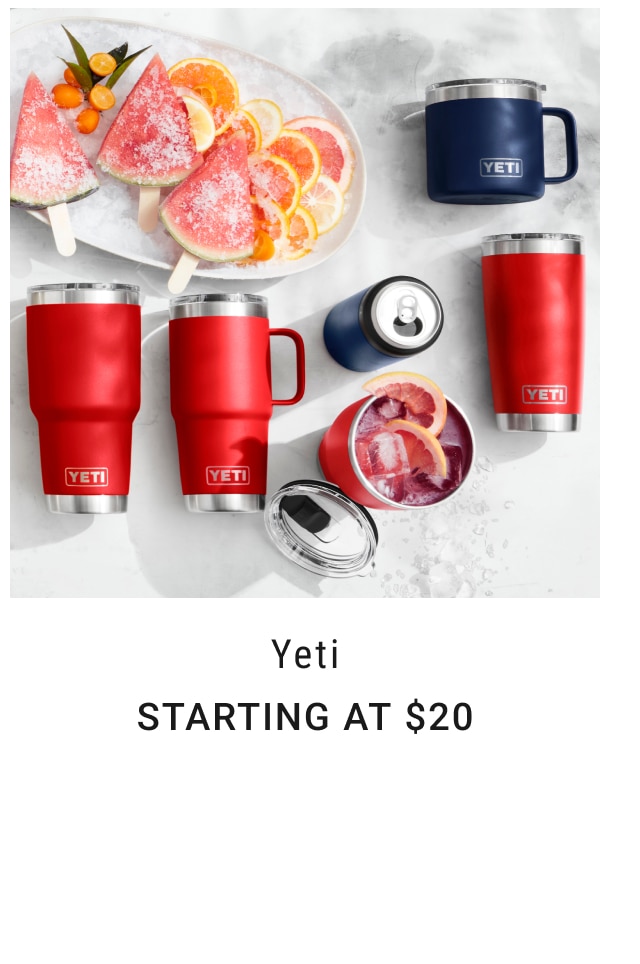 Yeti Starting at $20
