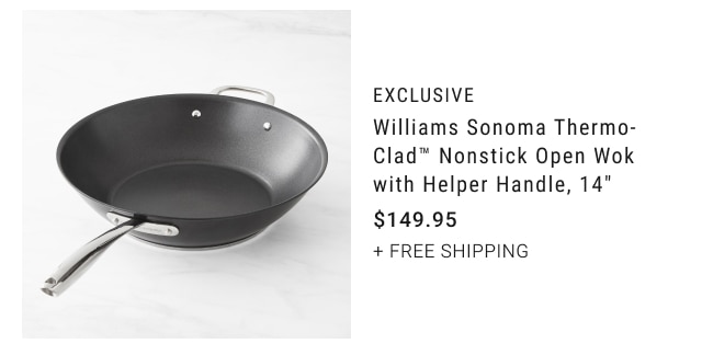 EXCLUSIVE - Williams Sonoma Thermo-Clad™ Nonstick Open Wok with Helper Handle, 14