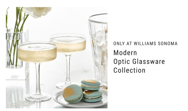 ONLY AT WILLIAMS SONOMA Modern Optic Glassware Collection