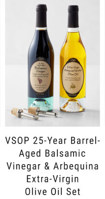 VSOP 25-Year Barrel-Aged Balsamic VInegar & Arbequina Extra-Virgin Olive Oil Set