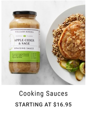 Cooking Sauces Starting at $16.95