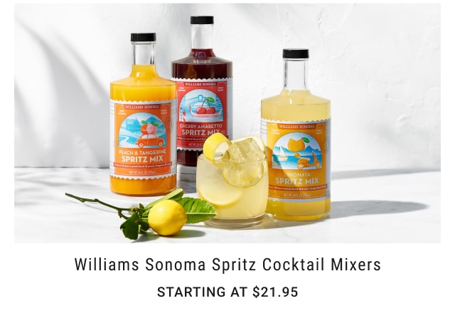 Williams Sonoma Spritz Cocktail Mixers Starting at $21.95