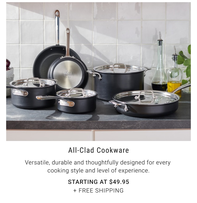 All-Clad Cookware - Starting at $49.95 + Free Shipping