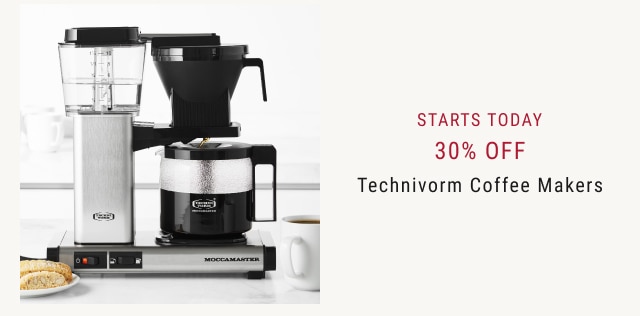 Starts Today - 30% off - Technivorm Coffee Makers