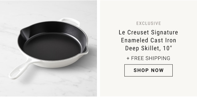 Exclusive - Le Creuset Signature Enameled Cast Iron Deep Skillet, 10” - shop now