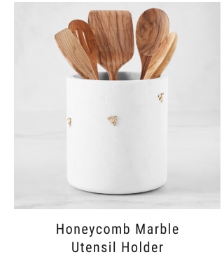 Honeycomb Marble Utensil Holder