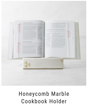 Honeycomb Marble Cookbook Holder