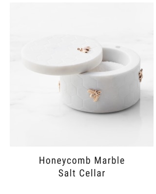 Honeycomb Marble Salt Cellar