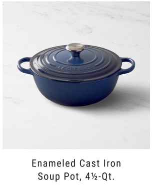 Enameled Cast Iron Soup Pot, 4½-Qt.