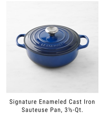 Signature Enameled Cast Iron Sauteuse Pan, 3½-Qt.