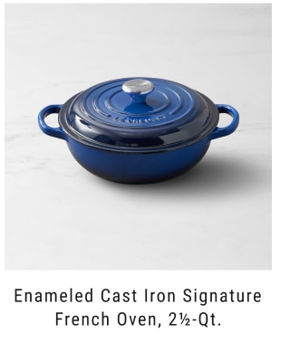 Enameled Cast Iron Signature French Oven, 2½-Qt.