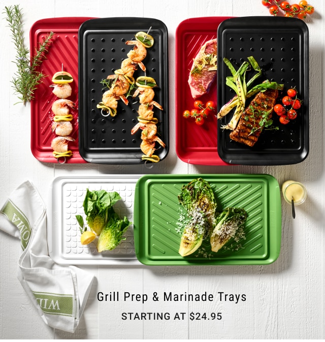 Grill Prep & Marinade Trays Starting at $24.95