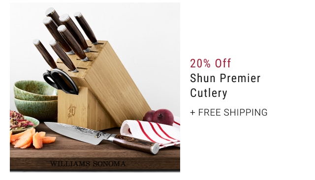 20% Off Shun Premier Cutlery + FREE SHIPPING