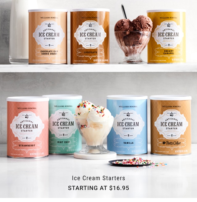 Ice Cream Starters Starting at $16.95