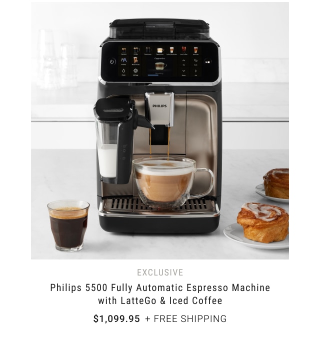 EXCLUSIVE - Philips 5500 Fully Automatic Espresso Machine with LatteGo & Iced Coffee $1,099.95 + free shipping