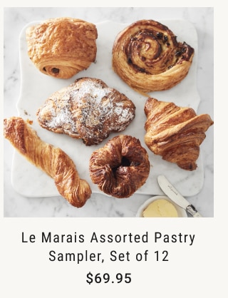 Le Marais Assorted Pastry Sampler, Set of 12 $69.95