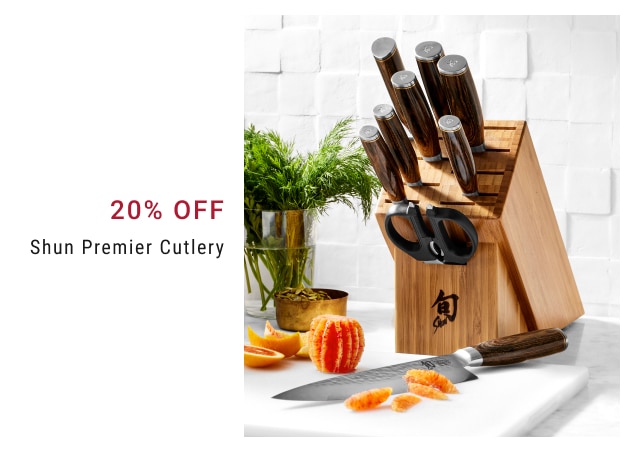 20% Off Shun Premier Cutlery