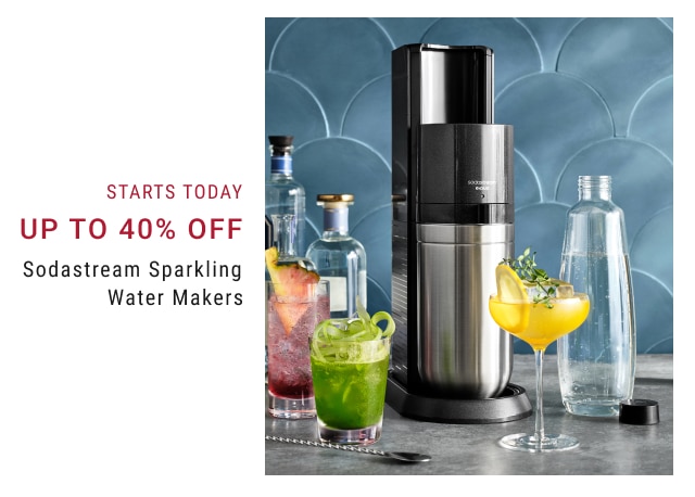 Starts Today - Up To 40% Off Sodastream Sparkling Water Makers