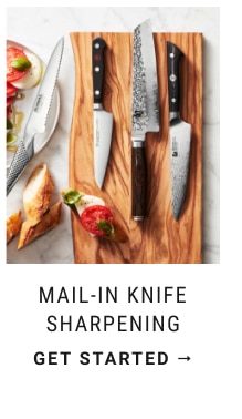 Mail-In knife sharpening GET STARTED