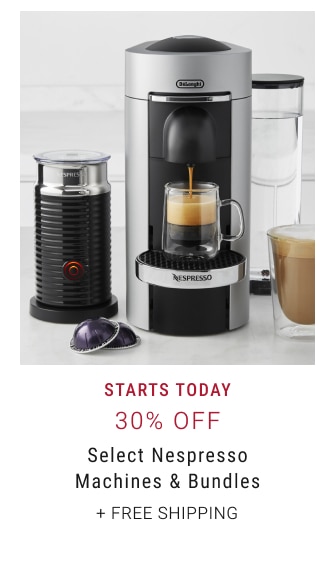 Starts Today - 30% Off Select Nespresso Machines & Bundles + Free Shipping