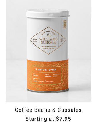 Coffee Beans & Capsules Starting at $7.95