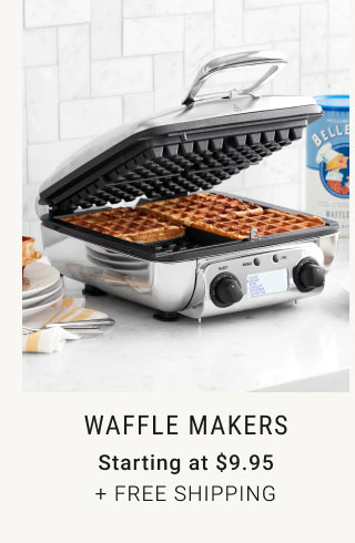 Waffle Makers Starting at $9.95 + Free Shipping