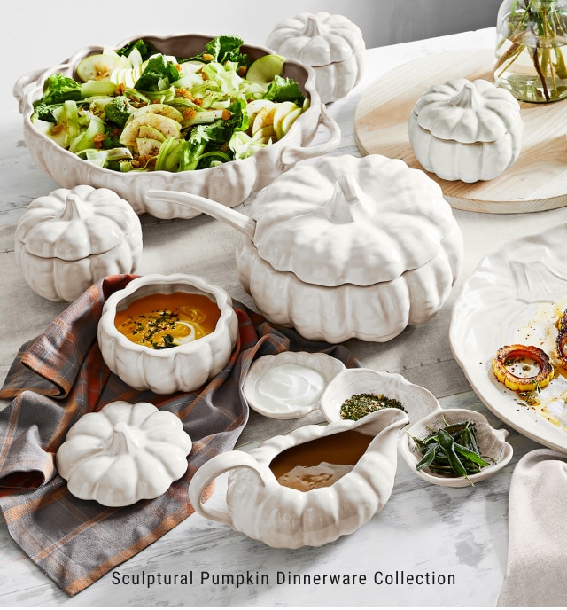 Sculptural Pumpkin Dinnerware Collection