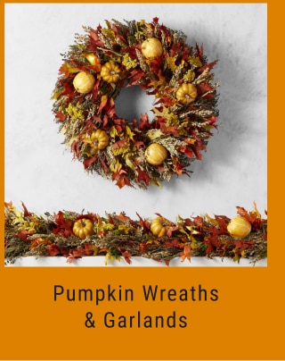 Pumpkin Wreaths & Garlands