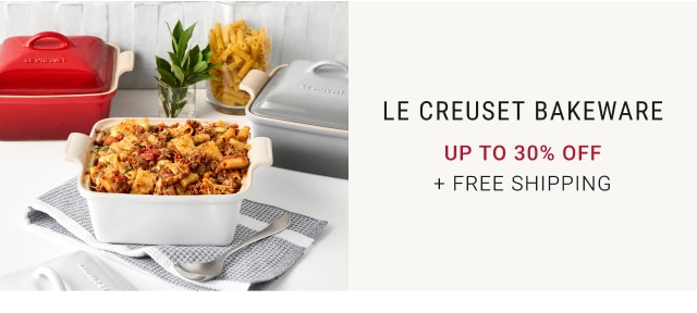 Le Creuset Bakeware our price - Up to 30% Off + free Shipping