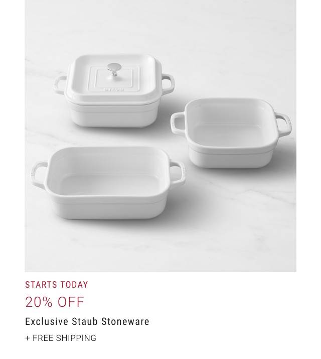 20% Off Exclusive Staub Stoneware + Free Shipping