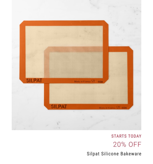 20% Off Silpat Silicone Bakeware