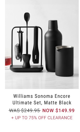 Williams Sonoma Encore Ultimate Set, Matte Black - Now $149.99 + Up To 75% Off Clearance